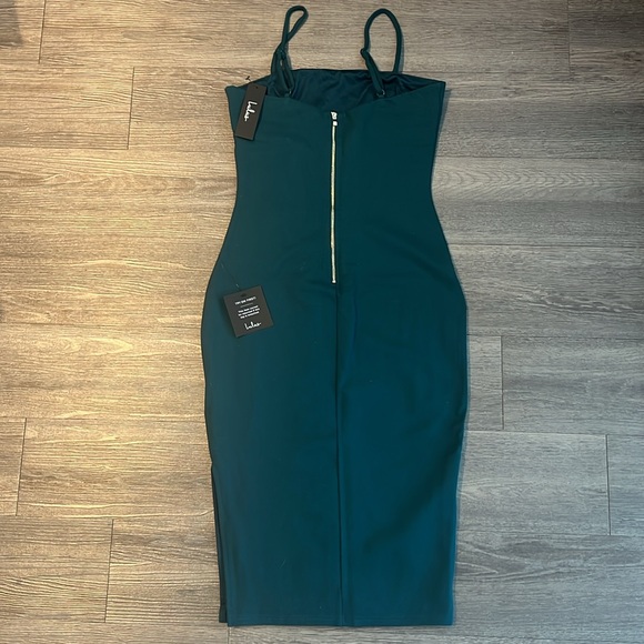 Lulus paulina forest green bodycon midi dress - Picture 6 of 6